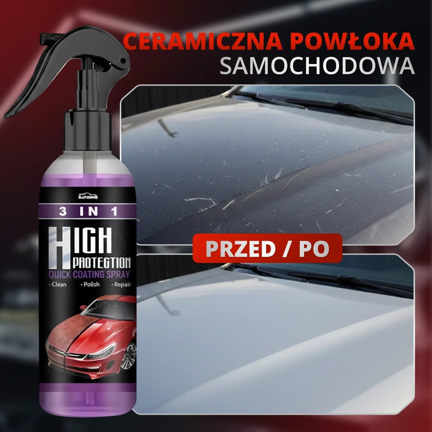 Spray nabłyszczający do auta 100 ml