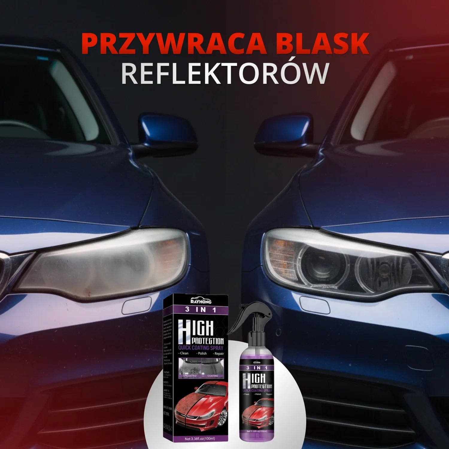 Spray nabłyszczający do auta 100 ml